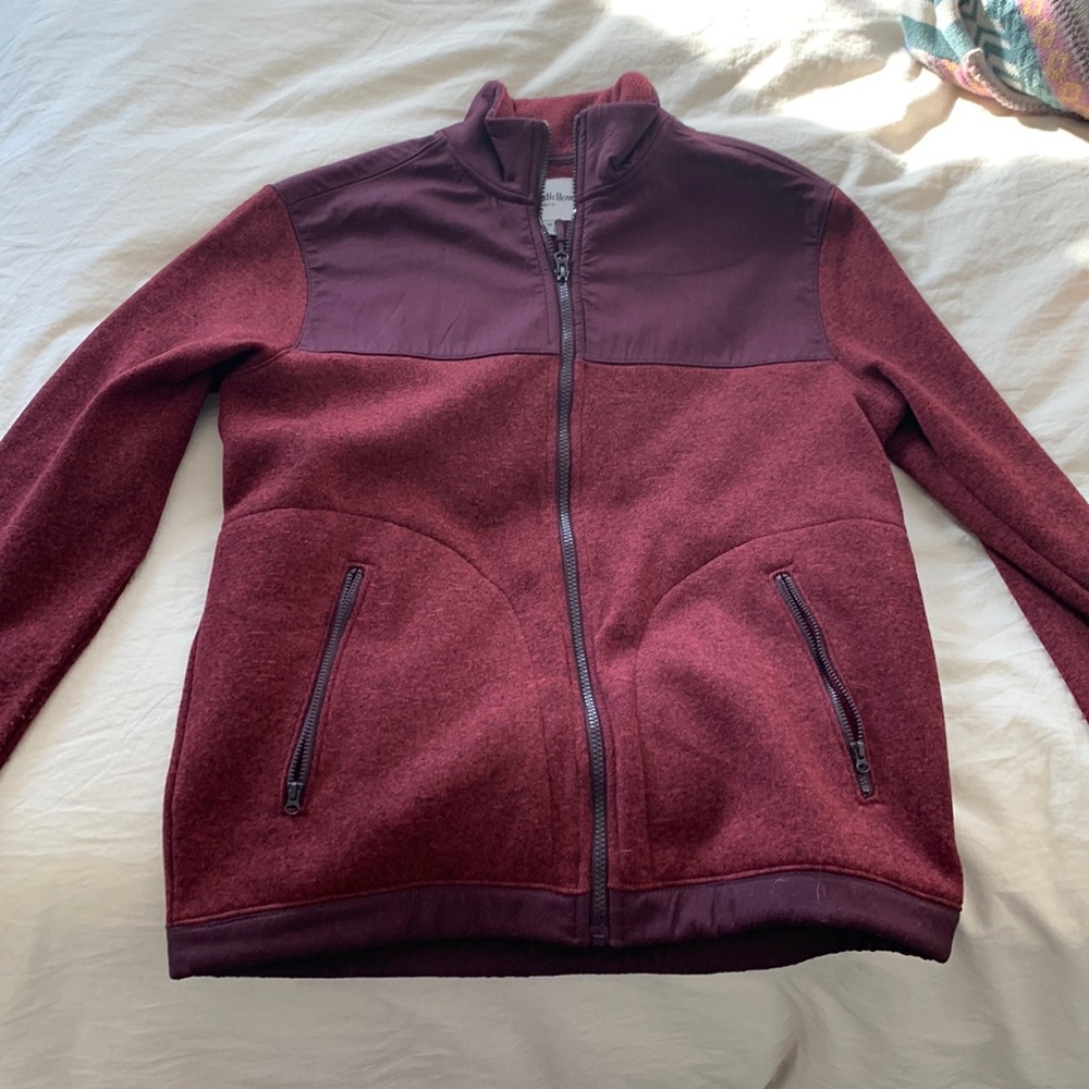 Goodfellow Maroon Zip up sweater - Medium